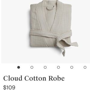 Parachute Cloud Cotton Robe in White